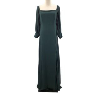 Lulu's Forest Green Long Sleeve Maxi Dress